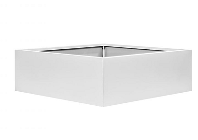 Plantenbak vlak 150x150x40cm wit