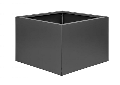 Bloembak vlak - 60x60x40cm antraciet