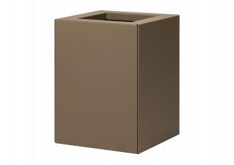 Bloembak vlak  30x30x40cm supra bruin