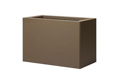 Bloembak vlak  30x60x60cm supra bruin