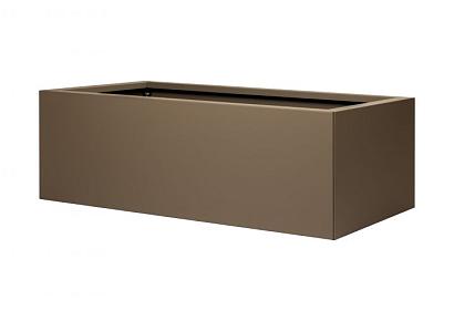 Bloembak vlak  60x150x60cm supra bruin