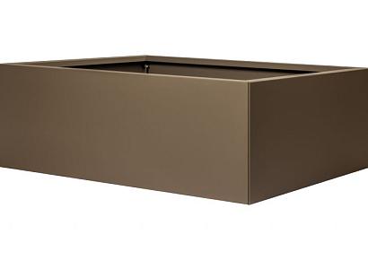 Plantenbak vlak supra bruin 120x90x80cm