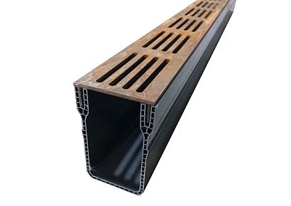 Drain watergoot corten 6x10x100cm