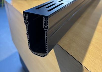 Drain watergoot zwart 6x10x100cm