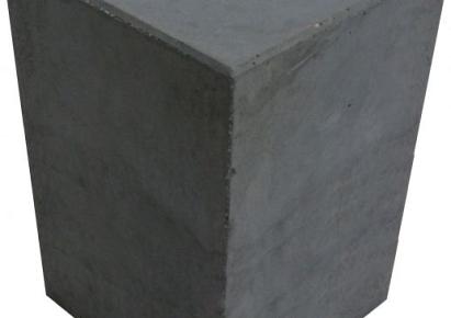 Betonpoer antraciet glad TH-09 15x15x20cm met doorlopend gat 4cm