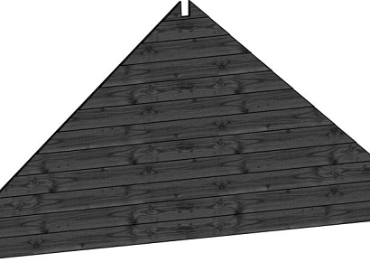Topgevel Zadeldak XXL/De Hofstee XXL zwart