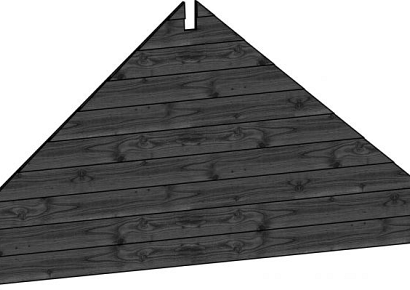 Topgevel Kapschuur de Hoeve XL vuren zwart