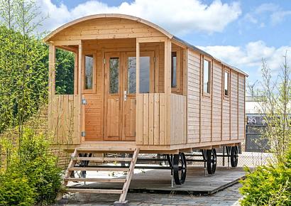 Zigeunerwagen XL 840cm incl. veranda Jimmy met vooringang excl. Onderstel