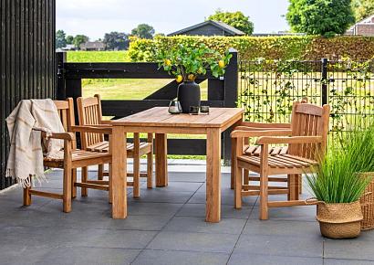 Blokstoel teak Birmingham