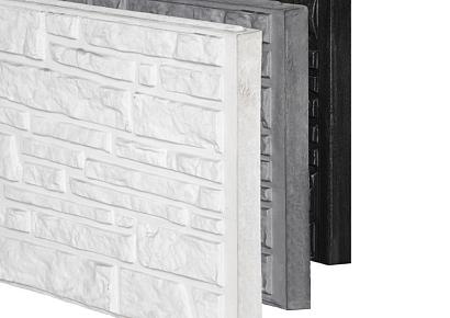 Rustico motiefplaat 4.8x26x184cm smal antraciet met mes en groef