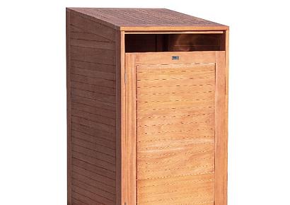 Containerberging enkel 75x75x135cm hardhout