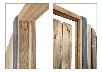 Tuindeurkozijn + aanslagligger 210x90>150cm geimp grenen