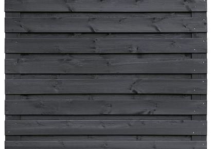 Tuinscherm Kassel 180x180cm recht geimp zwart 21pl