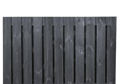 Tuinscherm Stuttgart 130x180cm recht geimp zwart 21pl