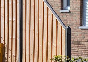 Tuinscherm Casablanca verloop 180>90x180cm recht red class 21pl