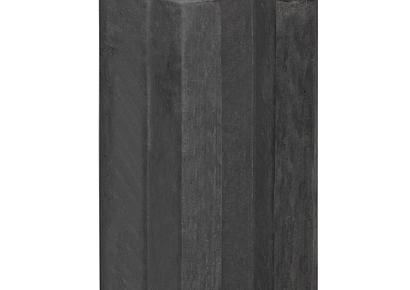 Beton eindpaal Eems E-sleufpaal 10x10x270cm antraciet met vlakke kop voor 1 plaat