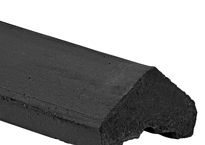 Beton afdekkap 180cm antraciet gecoat zadeldak diamantkop