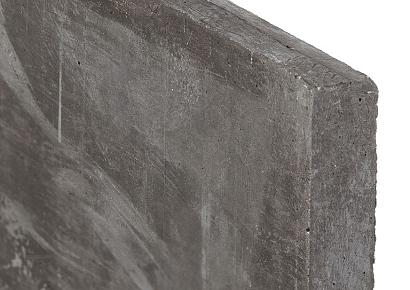 Onderplaat 3,5x24x224cm glad antraciet voor betonpaal
