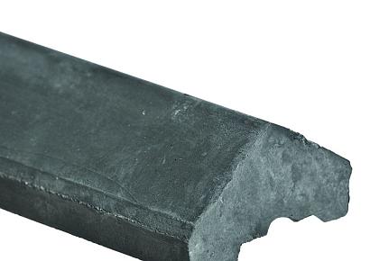 Beton afdekkap 180cm antraciet zadeldak diamantkop