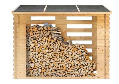 Openhaardhout berging 19mm Brandr (incl. dakleer)