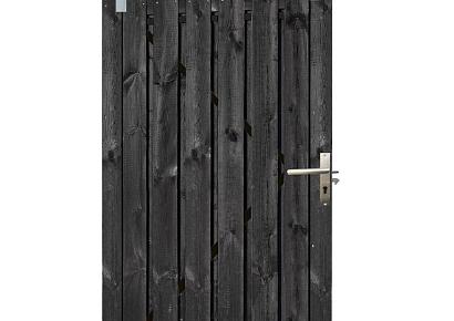 Schuifdeur 130x195cm recht zwart incl rail 300cm, plafondbevest, slot, slotvanger, 2xklem, 2xkatrol