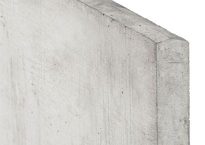 Onderplaat 3,5x24x184cm glad wit/grijs voor betonpaal