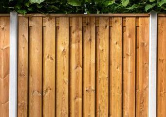Onderplaat 3,5x24x184cm glad wit/grijs voor betonpaal