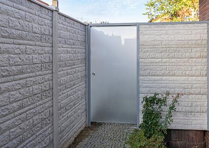 Rotsmotief vulplaat 20x4,8x184cm wit/grijs met mes en groef