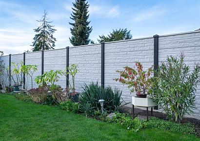 Rotsmotief vulplaat 20x4,8x184cm wit/grijs met mes en groef