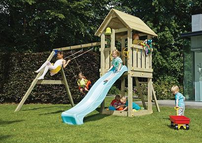 Blue Rabbit Toren Kiosk houtpakket incl zelfbouwdoos