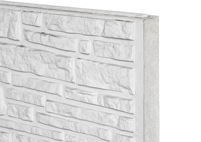 Rustico motiefplaat 4,8x36x184cm wit/grijs met mes en groef