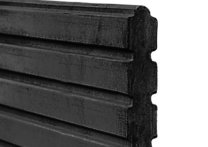 Deens rabat motiefplaat 4.8x26x184cm smal antraciet gecoat