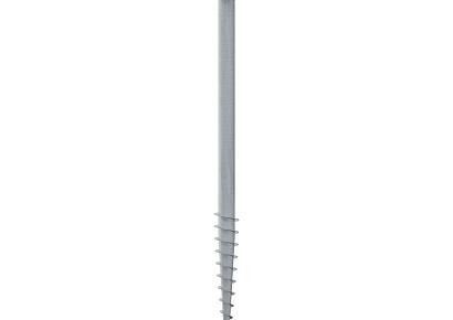 Cobra funderingsschroef Ø 6x120cm + L steun vuurverzinkt NF-P94-150-1 gecertificeerd