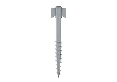 Cobra funderingsschroef Ø 6x80cm tbv paalbevestiging vuurverzinkt