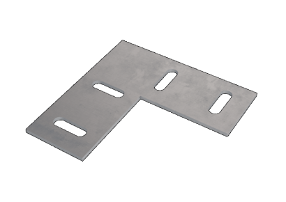 StructurAL platte hoekbeugel 90° pak a 10 stuks