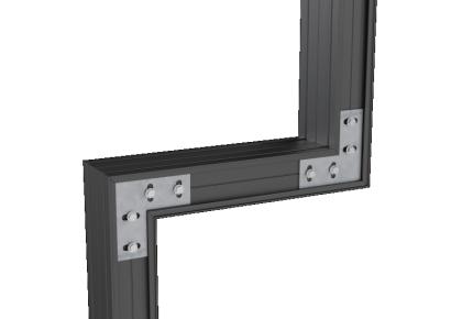 StructurAL platte hoekbeugel 90° pak a 10 stuks