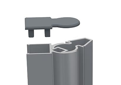 Boston afdekkap en schroeven voor hoekprofiel variabel