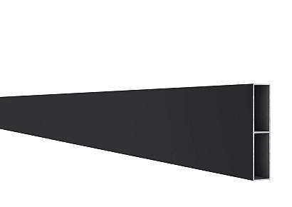 Boston alu lamel zwart 2,1x10x178cm RAL9005