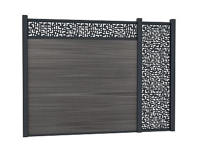 Boston Decopaneel Crios horizontaal 0.2x30x175cm RAL7016