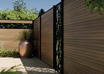 Boston Decopaneel Hera horizontaal zwart 30x175cm dikte 2mm RAL9005