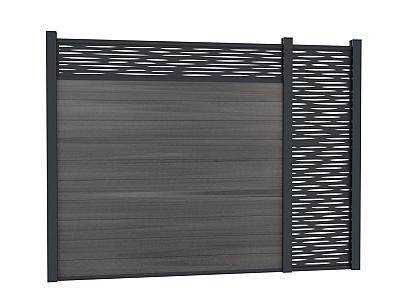 Boston Decopaneel Lamia verticaal 0,2x58x182cm RAL7016