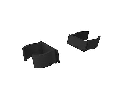 Boston plastic rhombus wedges zwart 15º-10mm 22st links + 22st rechts RAL9005