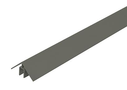 WEO alu klikprofiel 5x5x300cm Dark Grey