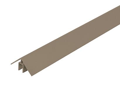 WEO alu klikprofiel 5x5x300cm Light Grey