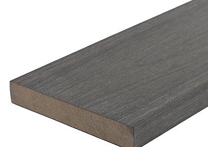 WPC 2,3x13,8x300cm Fiberdeck Premium massief Dark Grey SE kantplank