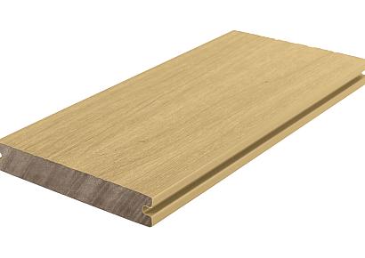 WPC 2,3x13,8x500cm Fiberdeck Premium massief Red Cedar