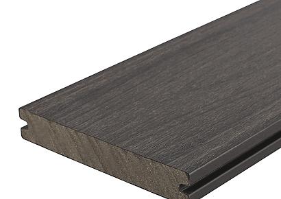 WPC 2,3x13,8x400cm Fiberdeck Premium massief Dark Grey