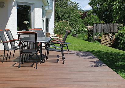 WPC 2,3x13,8x400cm Fiberdeck Premium massief Ipé
