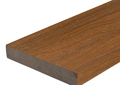 WPC 2,3x13,8x300cm Fiberdeck Premium massief Teak kantplank SE