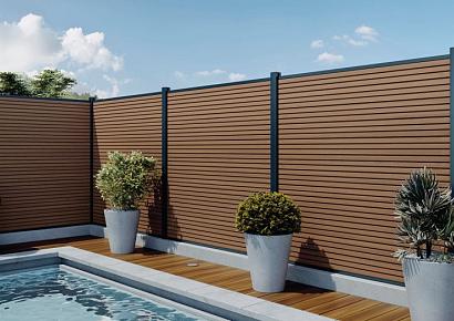 Fence Board WPC Modern Teak 2,1x16x178cm (wb 15 cm)
